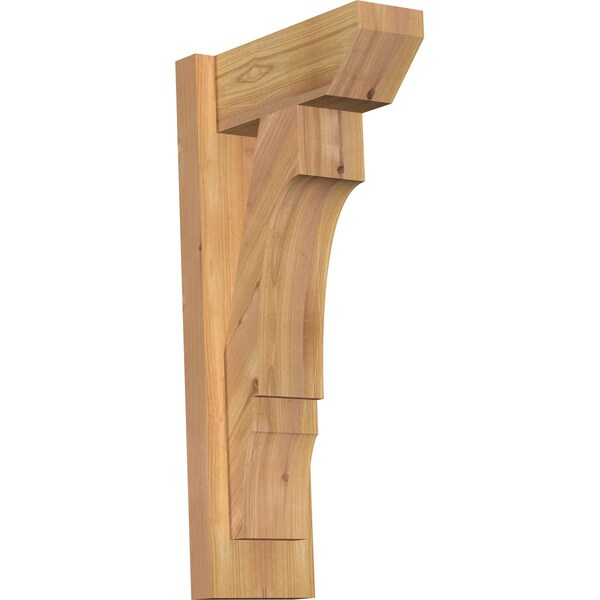Ekena Millwork Balboa Slat Smooth Outlooker, Western Red Cedar, 5 1/2"W x 12"D x 24"H OUT06X12X24BOA06SWR - main